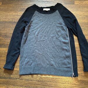 Michael Kors Women’s  Black and Gray Crewneck Sweater